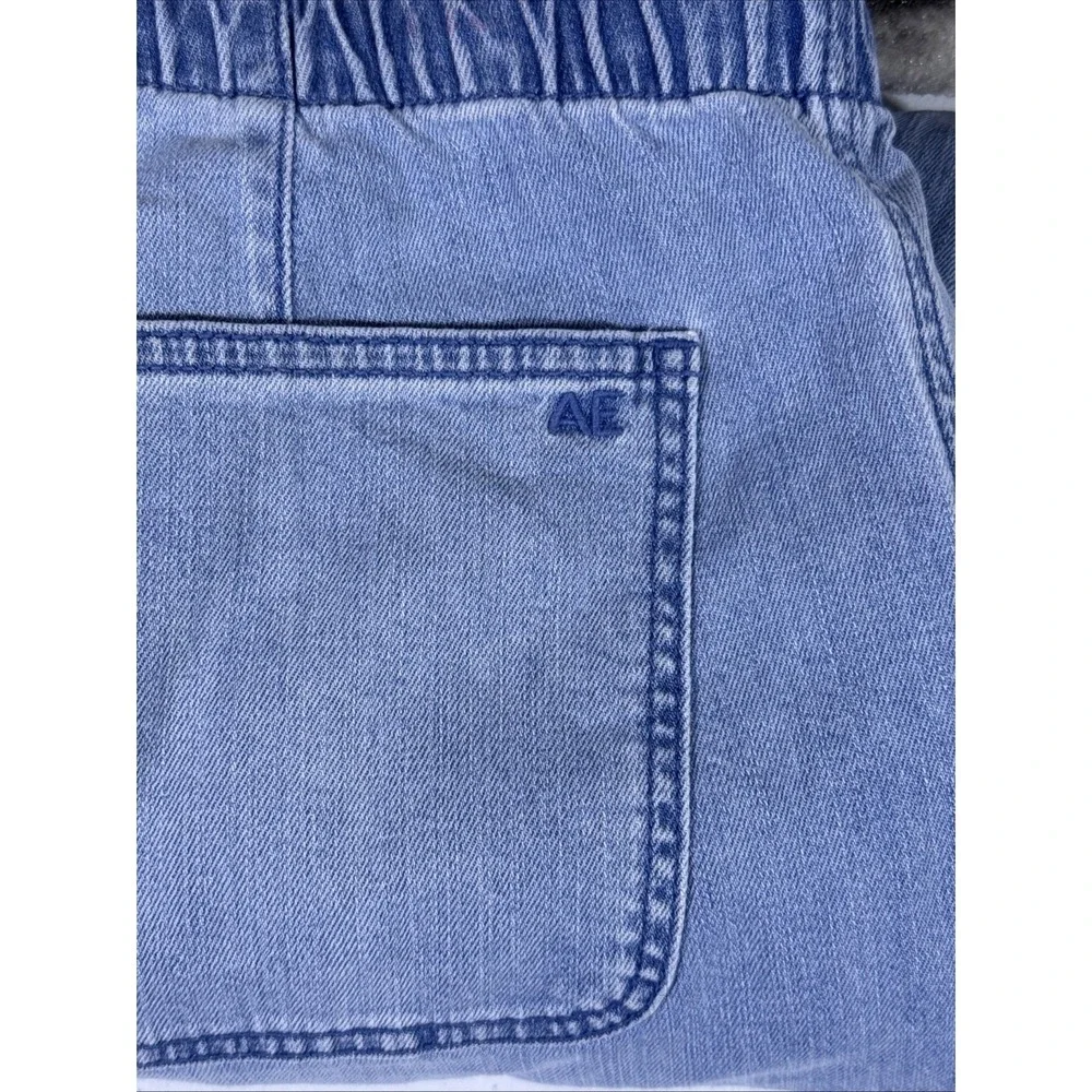 American Eagle‎ Jeans Womens Size Small Wide Leg Drawstring Hippie Boho Stretch